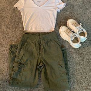 Green cargo pants